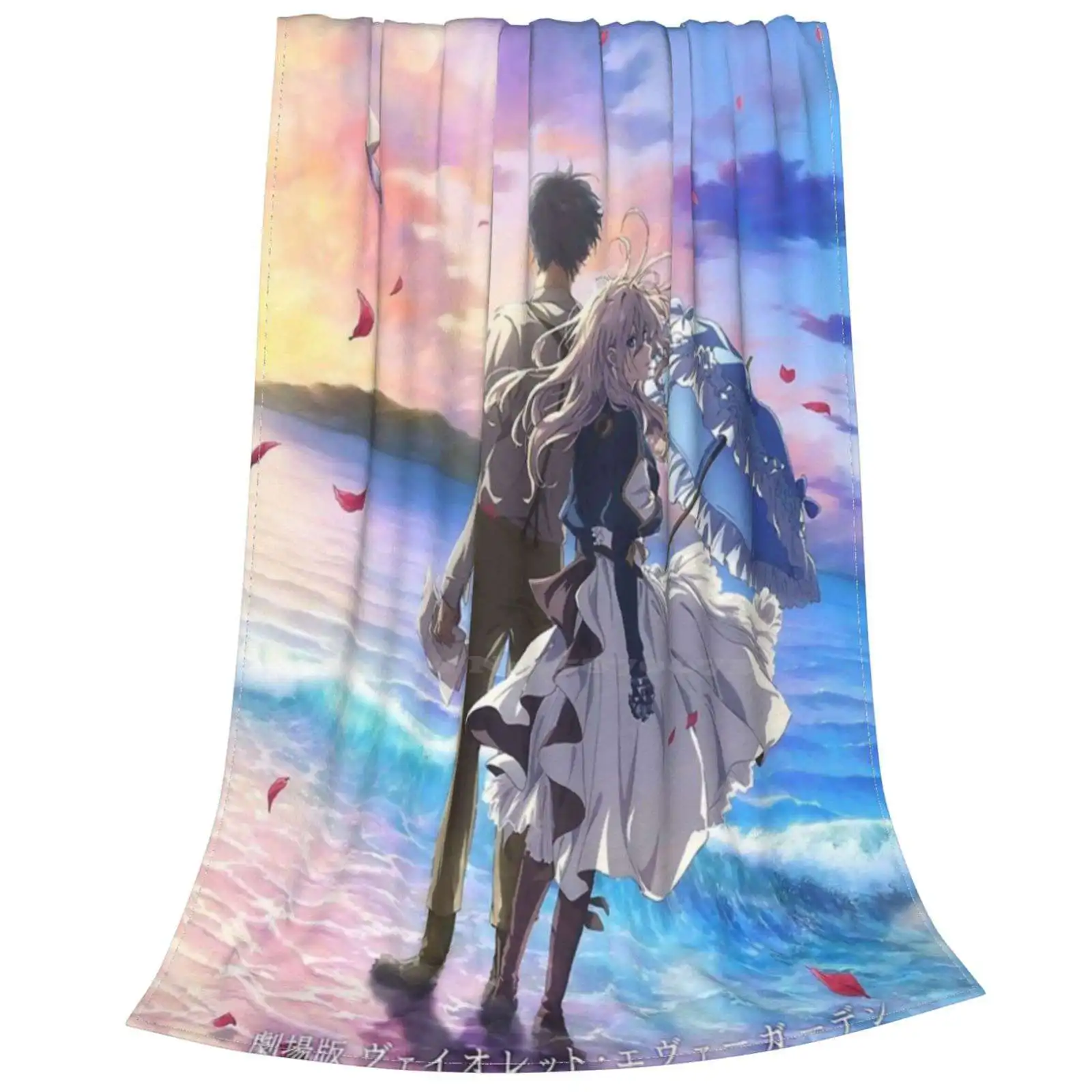 Evergarden модное мягкое теплое одеяло для кино фиолетовое манга смешное винтажное