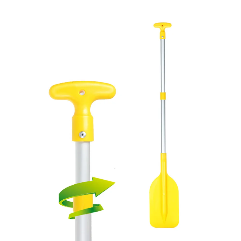 Sup Paddle Emergency Telescopic Paddle Portable Collapsible Adjustable Aluminum Alloy Oar Safety Boat Accessory