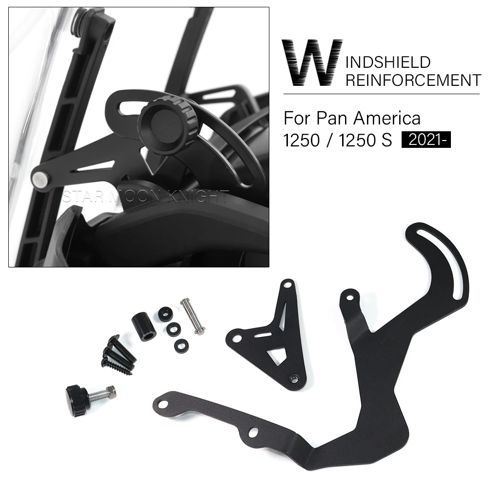 

Windshield Reinforcement Bracket For Pan America 1250 S Special PanAmerica 2021- Windscreen Reinforced Support Strengthen Stand