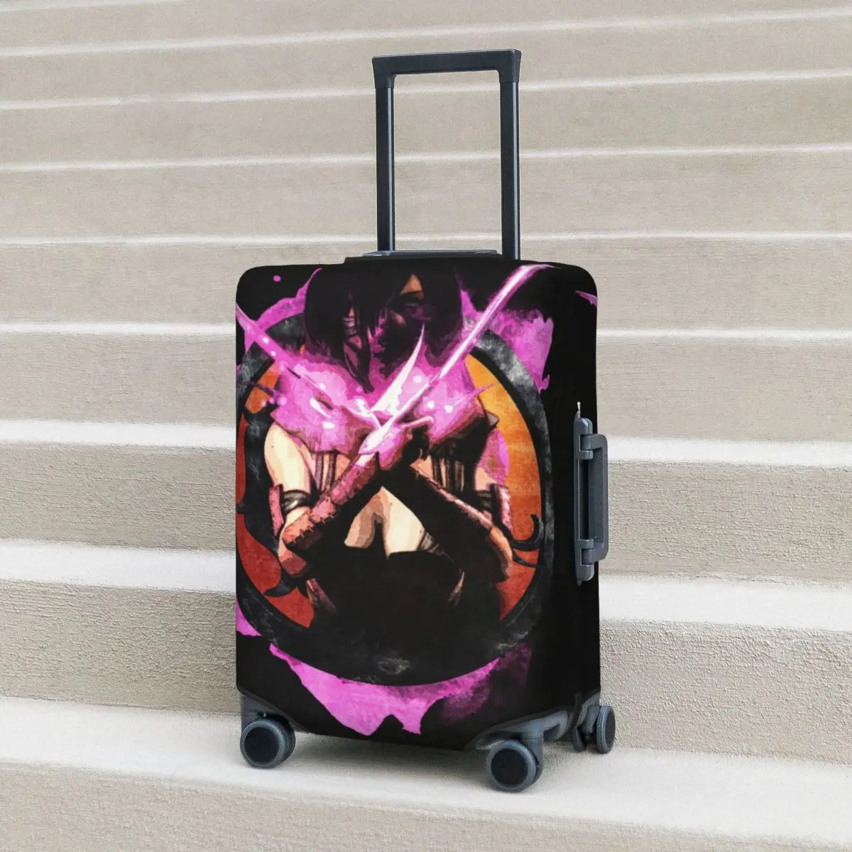 

Mortal Kombat Suitcase Cover Mileena Elastic Business Protection Luggage Accesories Holiday