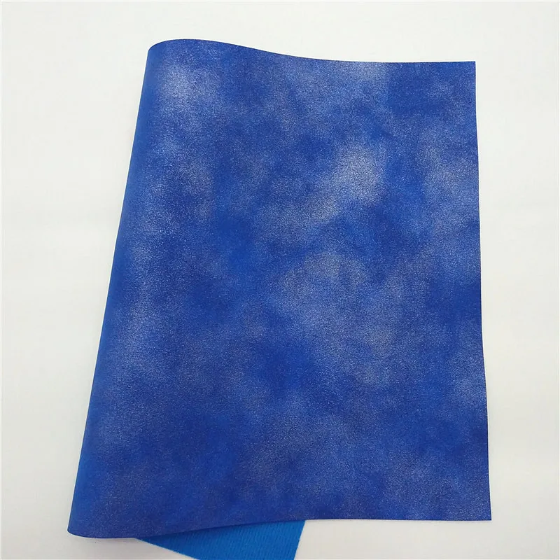 Зеленая массивная блестящая кожа с цветочным принтом звезды Синтетическая винил