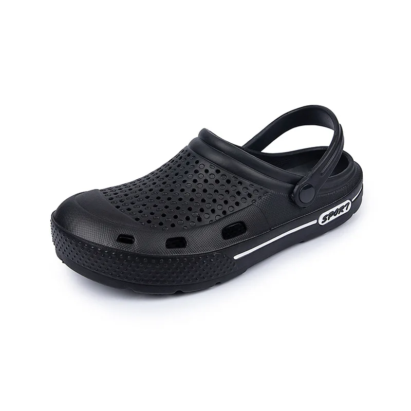 

2022 summer new men's outdoor beach hole shoes large size outdoor couple sandals men's shoes