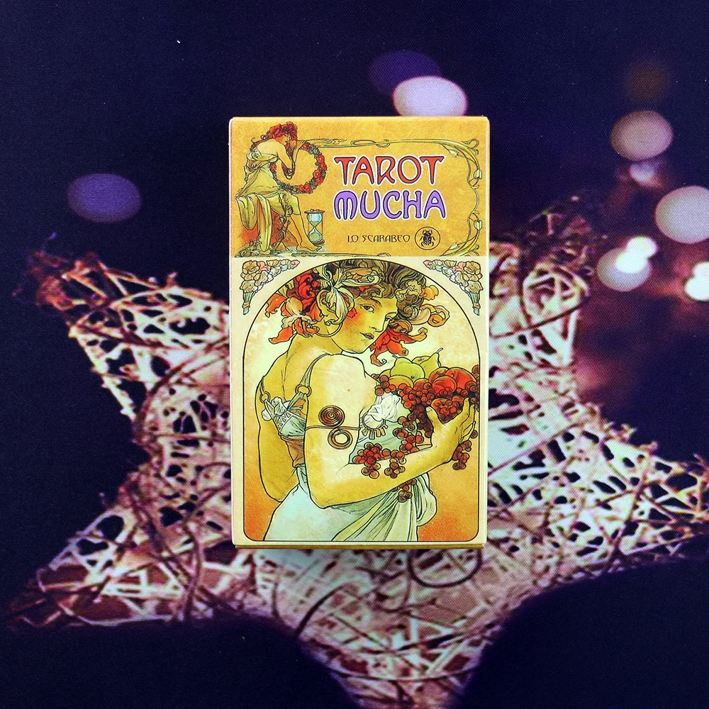 

Tarot Divination Mucha Cards Fate Table Games Playing Card Family Party Board Game tarot Cards French for Beginners