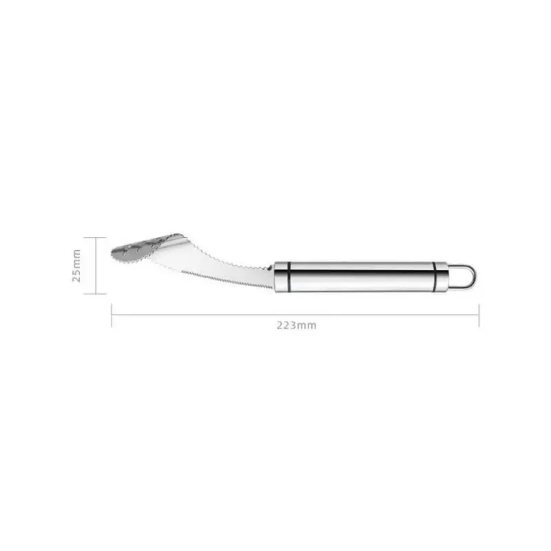 

New Vegetable Tool Stainless Steel Jalapeno Pepper Corer Tool Serrated Edge Coring Tool Serrated Seed Remover Kitchen Tools