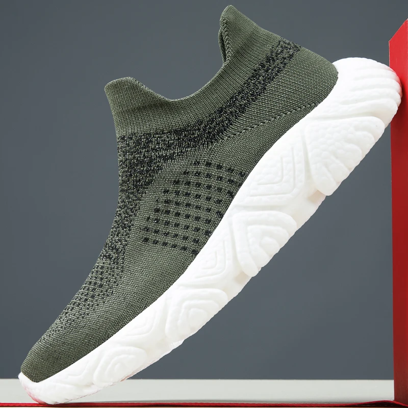 

2022 Fashion Summer Breathable Men's Tenis Sneakers High Elastic Women's Sport Running Shoes for Men Footwear Plus Size 39~45