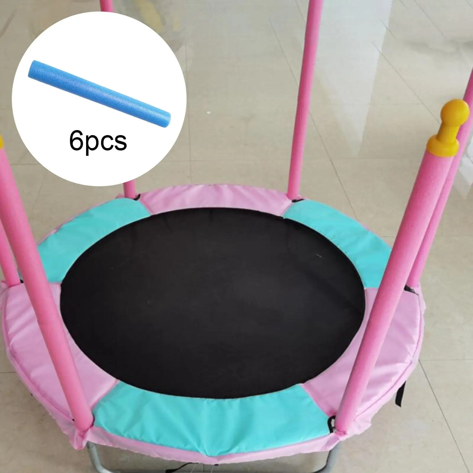 6 сменных пенопластовых рукавов для корпуса батута чехол столбов 25 мм