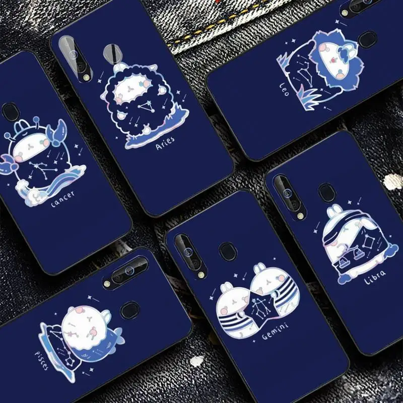 

Fashion Twelve Constellations Phone Case for Redmi 8 9 9A for Samsung J5 J6 Note9 for Huawei NOVA3E Mate20lite cover