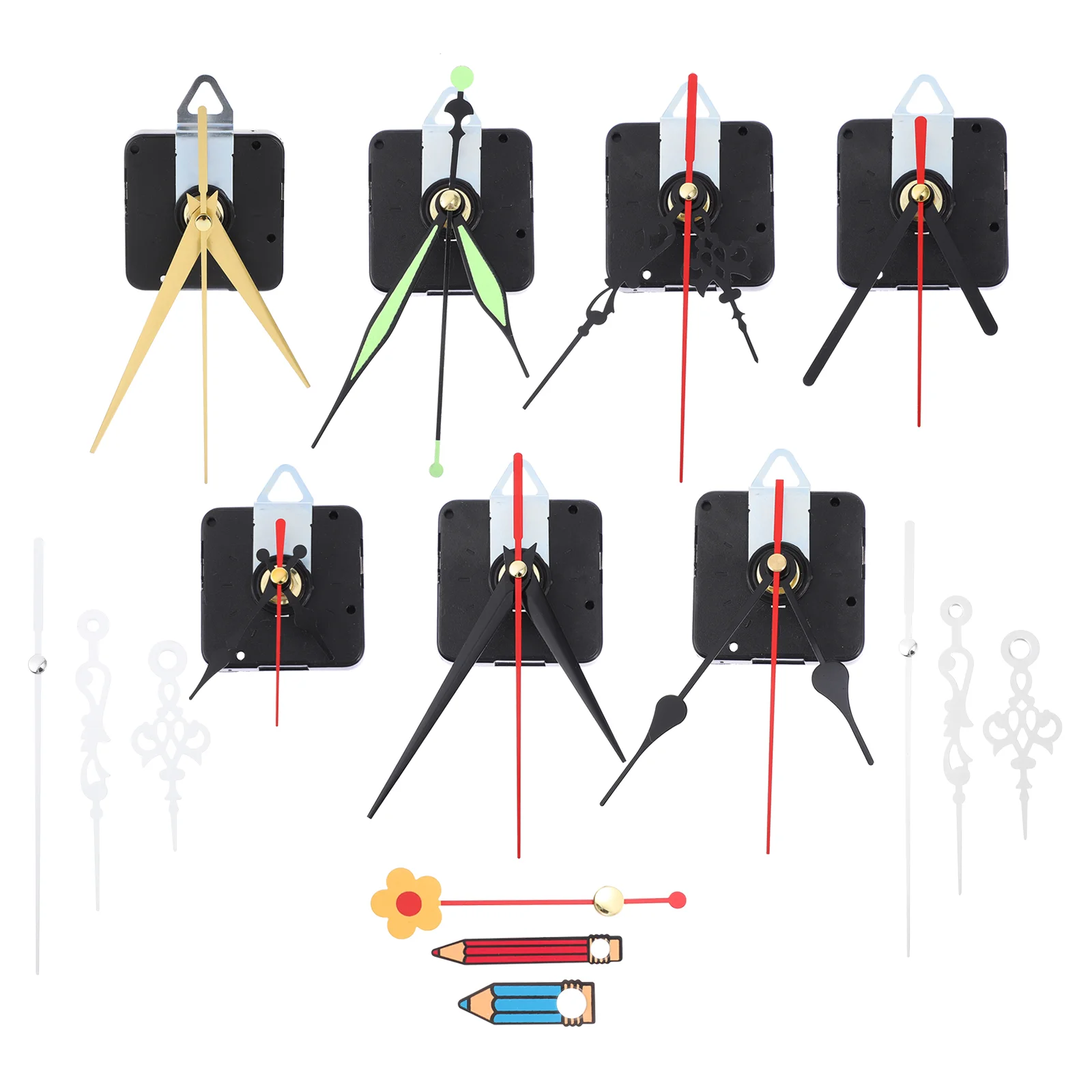 

7 Sets Replacement Quartz Clock Movements Clock Mechanism Useful Clock Pointer