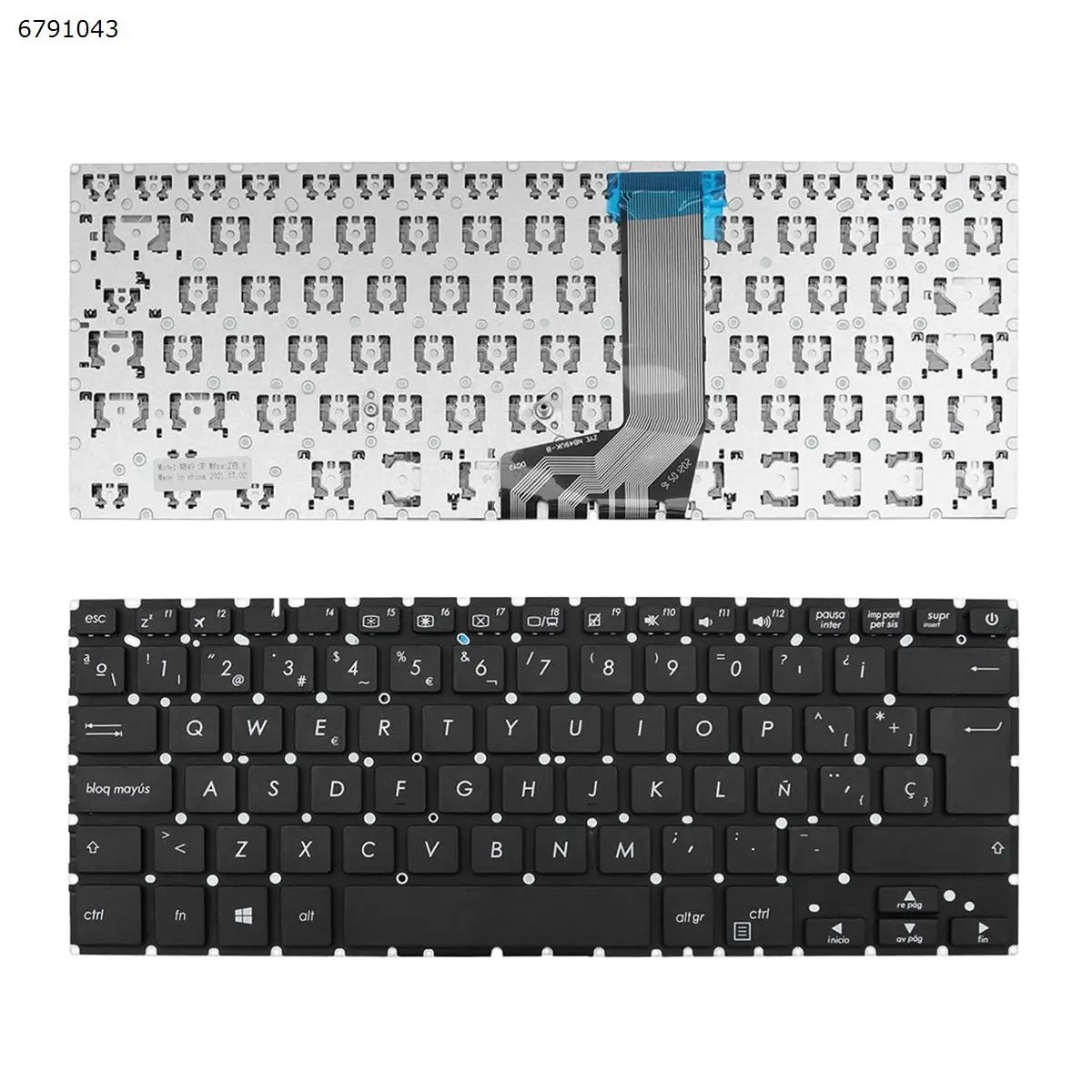 

SP Клавиатура для ноутбука ASUS X411U, черная, без рамки
