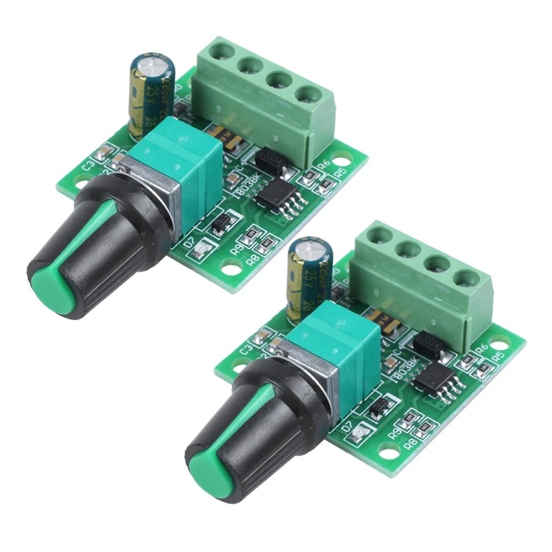 

2X 1.8V 3V 5V 6V 7.2V 12V 2A 30W DC Motor Speed Controller (PWM) 1803BK Adjustable Driver Switch