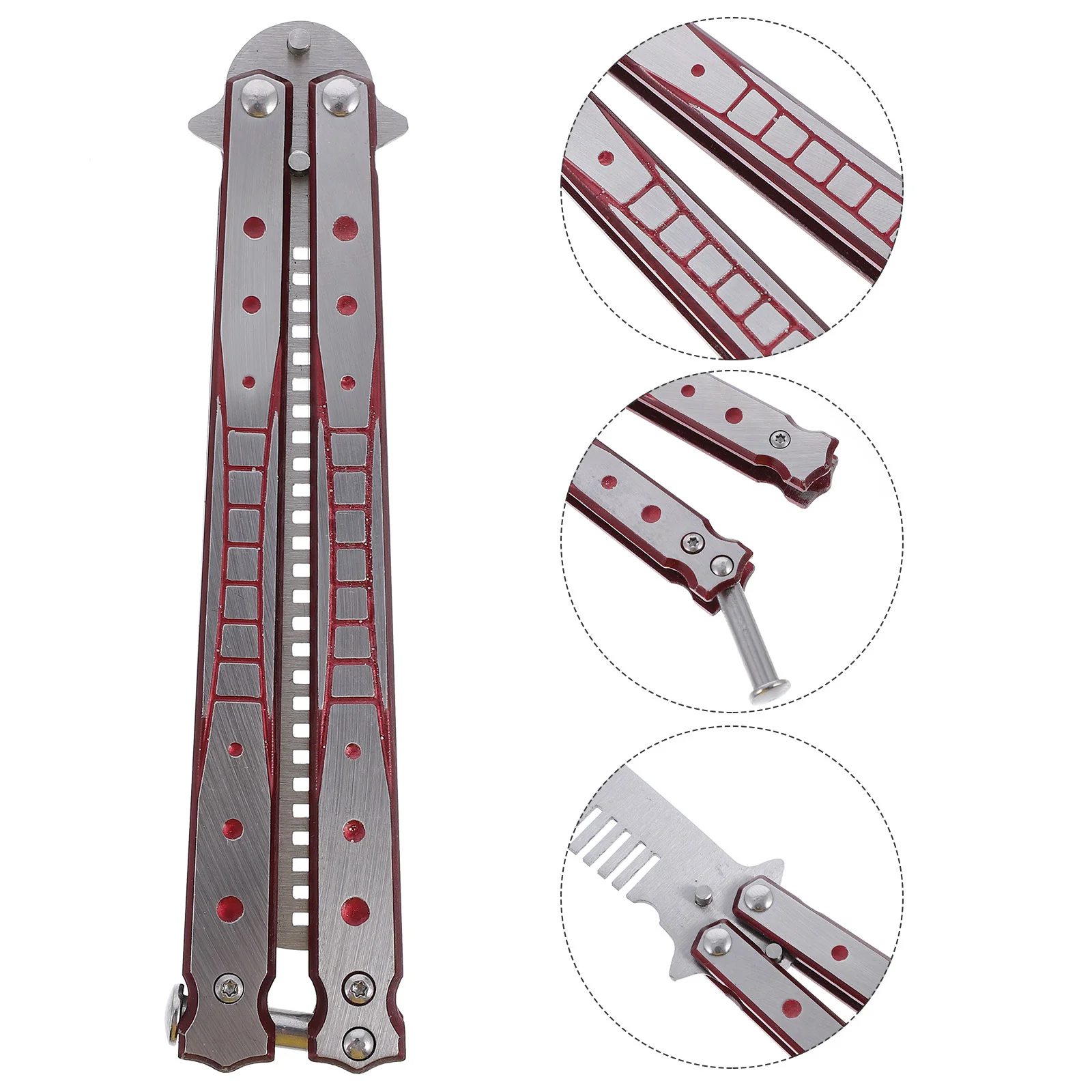 

1 Pc Butterflies Cutter Comb Stainless Steel Dull Balisong Comb for Practice