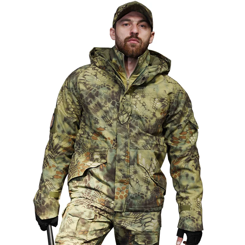 

Military Jacket Hiking s G8 Men Waterproof Warm Hooded Windbreaker Fleece Hunt Clothes Camouflage Army Tactical