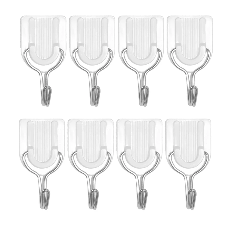 

Sticky Hook Wall Hook White Seamless Hook Anti-Rust Wall Hook