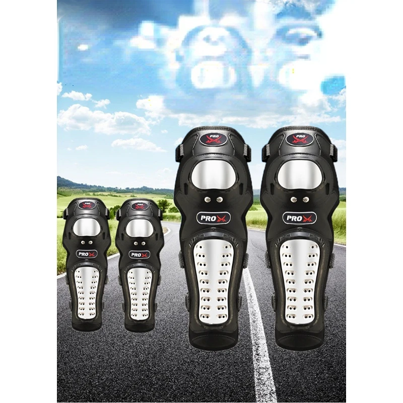 

Motorcycle Protector Knee Protector Elbow Protector Four-piece Stainless Steel Riding Knight Anti-fall Protector Off-road