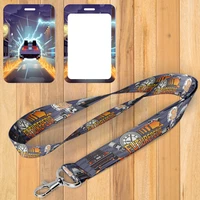 a0531 back to the future lanyard for keychain id card cover pass student mobile phone usb badge holder key ring accessories