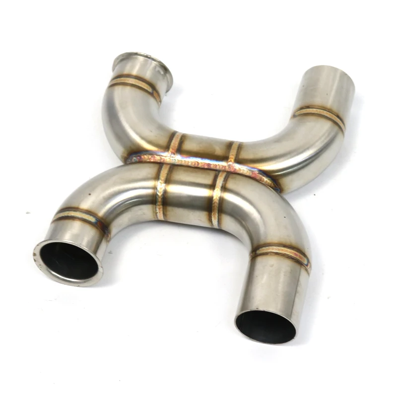 Для Triumph Bonnevile T100 T120 Bobber 900 1200 2017 2018 2019 2020 выхлопной мотоцикл крест средней трубы