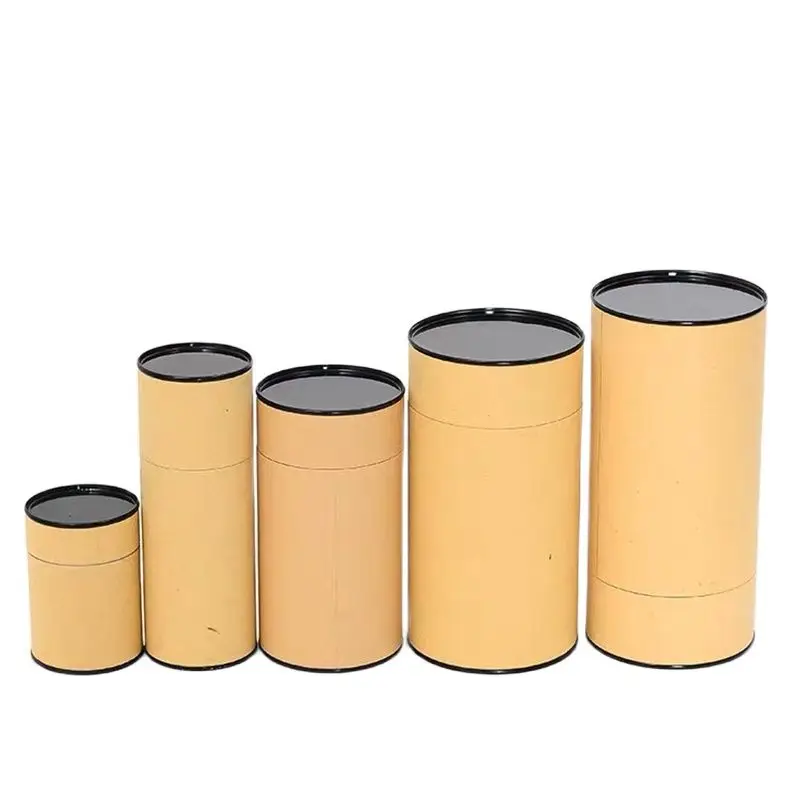 

Cardboard Round Promotional Exquisite Kraft Paper Packaging Cylinder Gift Box For Wireless Stereo Headset Tube