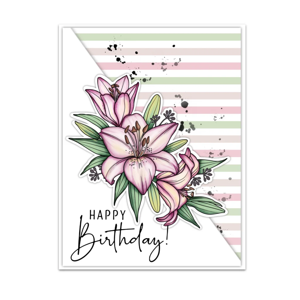 Металлические штампы с надписью в виде цветка лилии 2022 прозрачные для рукоделия