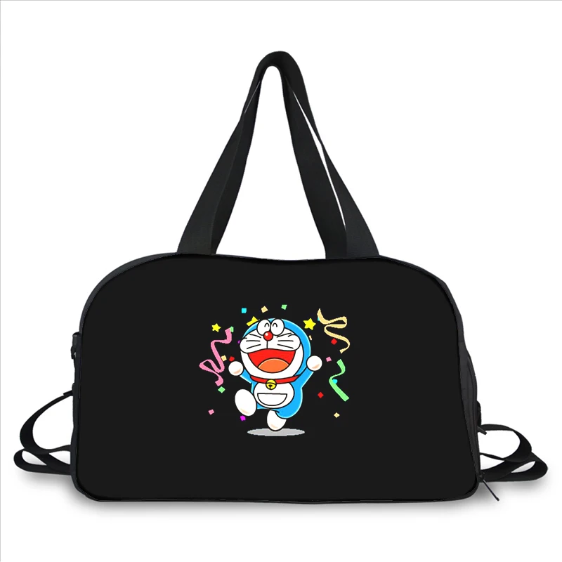 Doraemon Manga Anime 3D printing fashion trend portable large capacity multi-function messenger bag travel bag