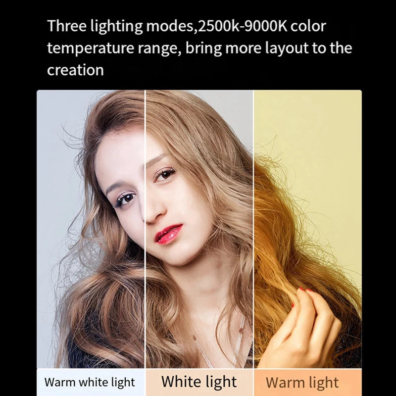 RGB LED Phone Selfie Light Аккумулятор емкостью 2000 мАч Перезаряжаемый Видео заполняющий