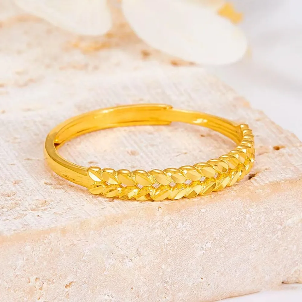 Женское кольцо из желтого золота 999 пробы ширина 2 9 мм 1 94 г