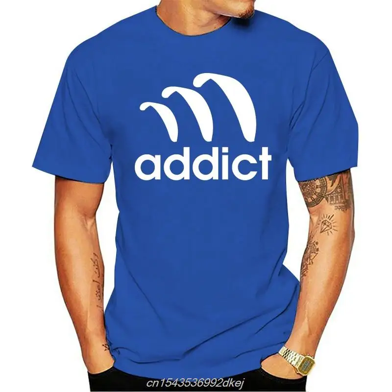 Футболка для парапланеризма - ADDICT мужчин и женщин повседневная короткая ткань с
