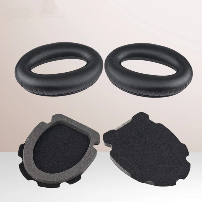 

1 Pair Headset Replacement Earpad Black Cushions Covers Sponge Earpads for Bose Aviation Headset X A10 A20 Headphones