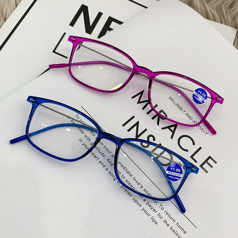 

Новые очки для чтения с защитой от сисветильник модные очки для дальнозоркости полная оправа для пожилых мужчин и женщин мужчин от + 1,0 до + 4,0