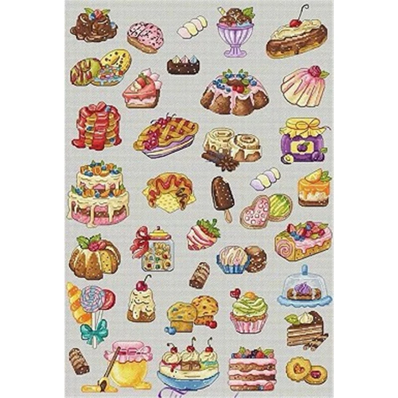 

Набор для вышивки крестом ZZ6417, Набор для вышивки крестиком, нитки для рождественских поделок для взрослых, иглы для вышивания