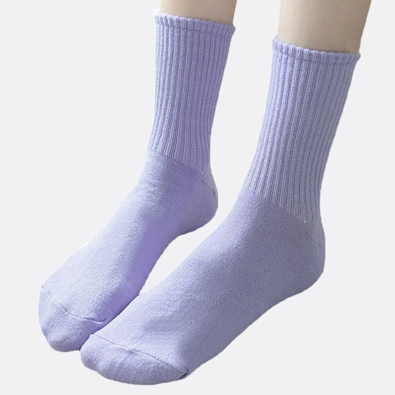 

Хлопковые женские носки высокого качества в Корейском стиле, милые однотонные Короткие Носки ярких цветов, мягкие удобные мужские носки-фу...