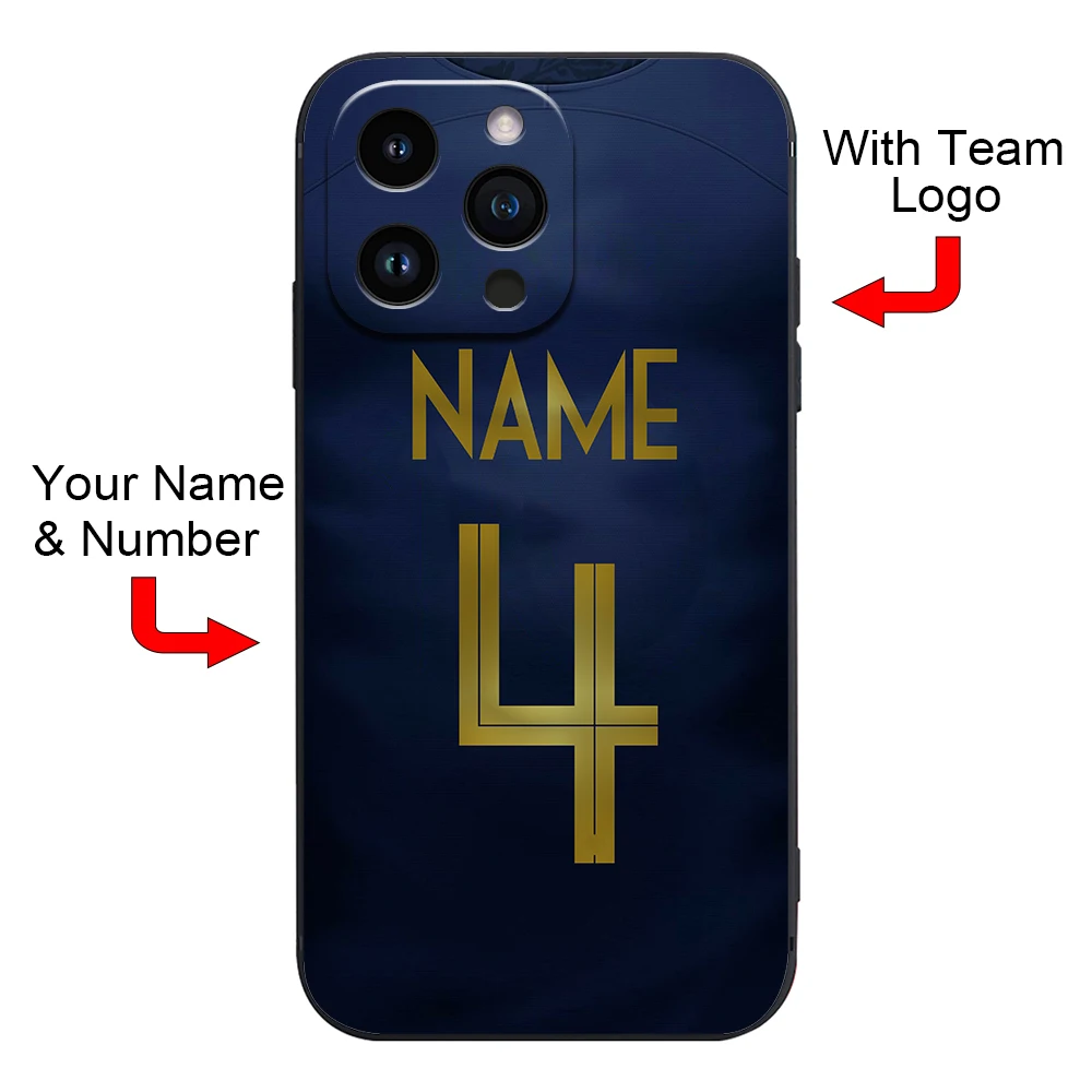 Чехол с изображением рубашки национальной футбольной команды Франции для iPhone 5S 6