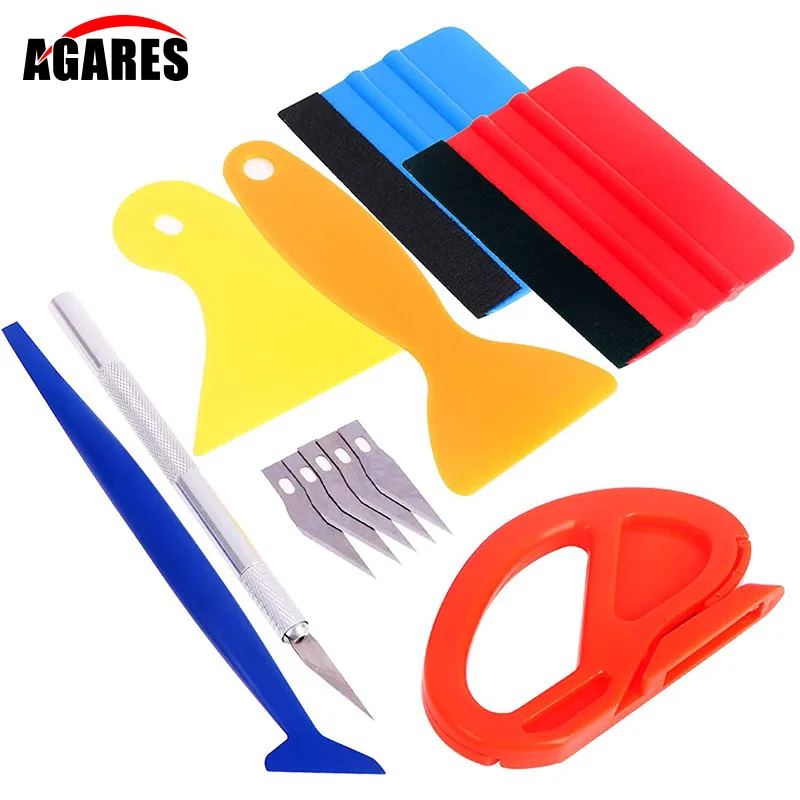 

12PCS Small Scraper For Car Window Film Car Vinyl Wrap Tool Kit Glass Cleaning Can Be Used For Mobile Phone Film Car Accessories