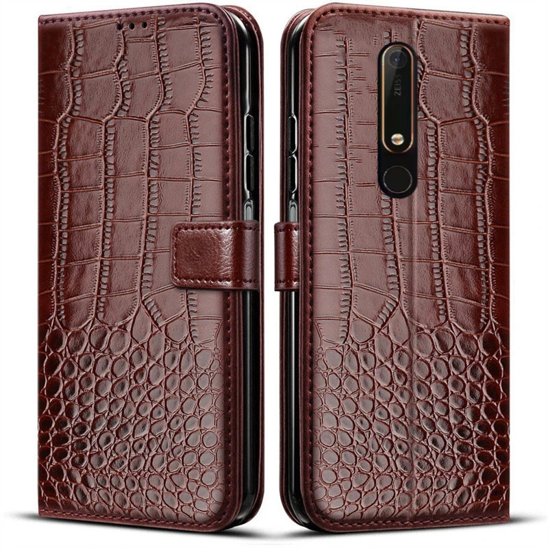 Фото Флип-кожаный чехол для Nokia 2 3 3,1 5 5,1 6 6,1 7 7,1 8 8,1 Sirocco Plus X5 X6 X7 2018 8,1 7,1 Чехол-держатель для карт с магнитным чехлом №1