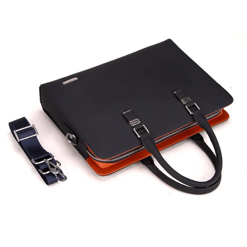 New Portable luxury men Bag genuine Leather Messenger Male Package Trend Briefcase Single Hand Carry Shoulder Bags High-quality