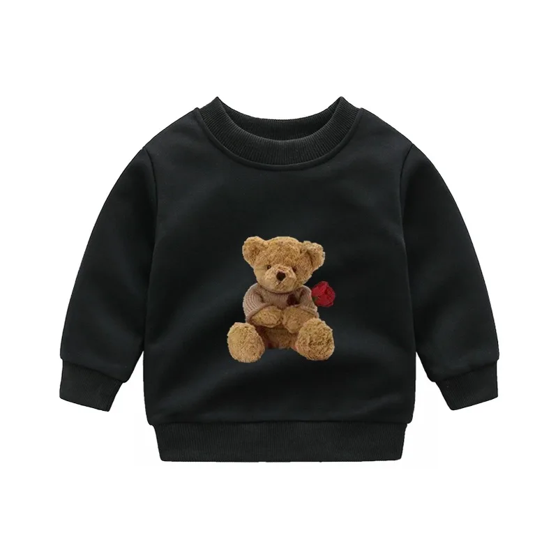 

New Fashion Children's Sweatshirt Brand Bear Clothing Baby Boys Girls Long Sleeve Pullover Toddler Sweater Autumn Hoodie Clothes