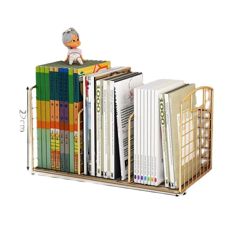 Bookshelf Desktop Shelf Desktop Bookshelf Small Bookcase Layered Storage Organizer on Desk