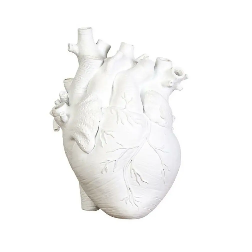 

Цветочный горшок в скандинавском стиле, анатомическая ваза в форме сердца, художественные вазы, скульптура, настольный горшок для растений,...