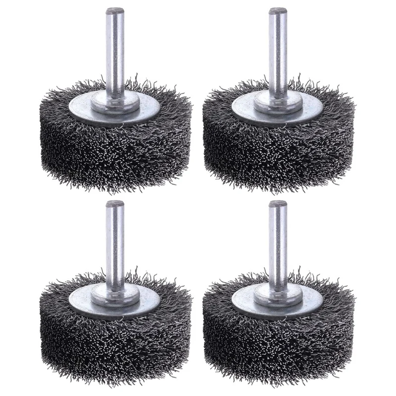 

Wire Wheel Brush For Drill Attachment, 0.0118 Inch Carbon Steel Wire 1/4 Inch Shank 20000RPM 4PCS
