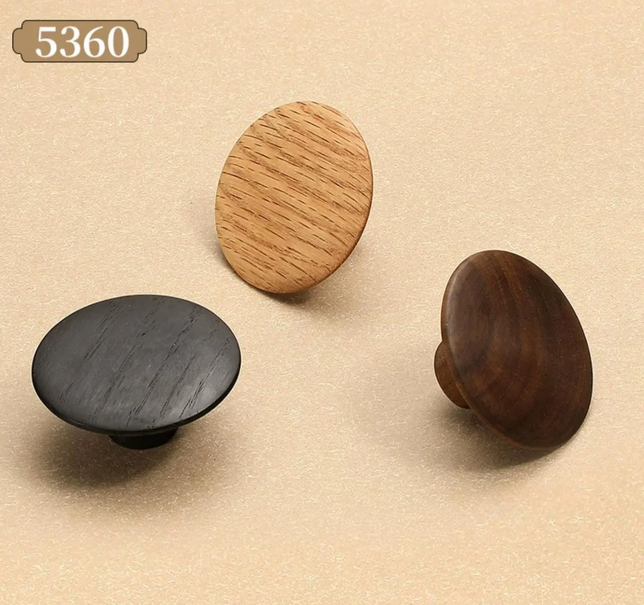 

Diameter: 48mm Thickness: 22.5mm Natural wood cabinet door handles Modern and minimalist high-end wardrobe handles