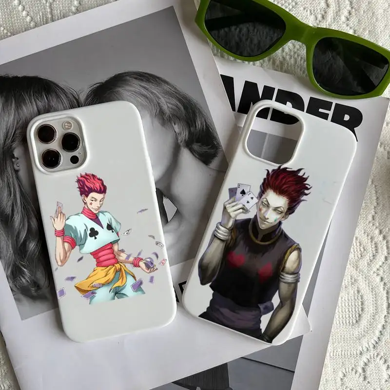 

Hisoka Hunters X hunters Phone Case White fundas shell cover for iphone 6 6s 7 8 plus xr x xs 11 12 13 mini pro max