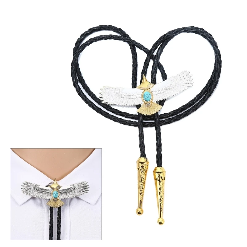 

New style Eagle Necklace Formal Bolo Tie Hipsters Costume Neck Ties Collar Pendant Jewelry