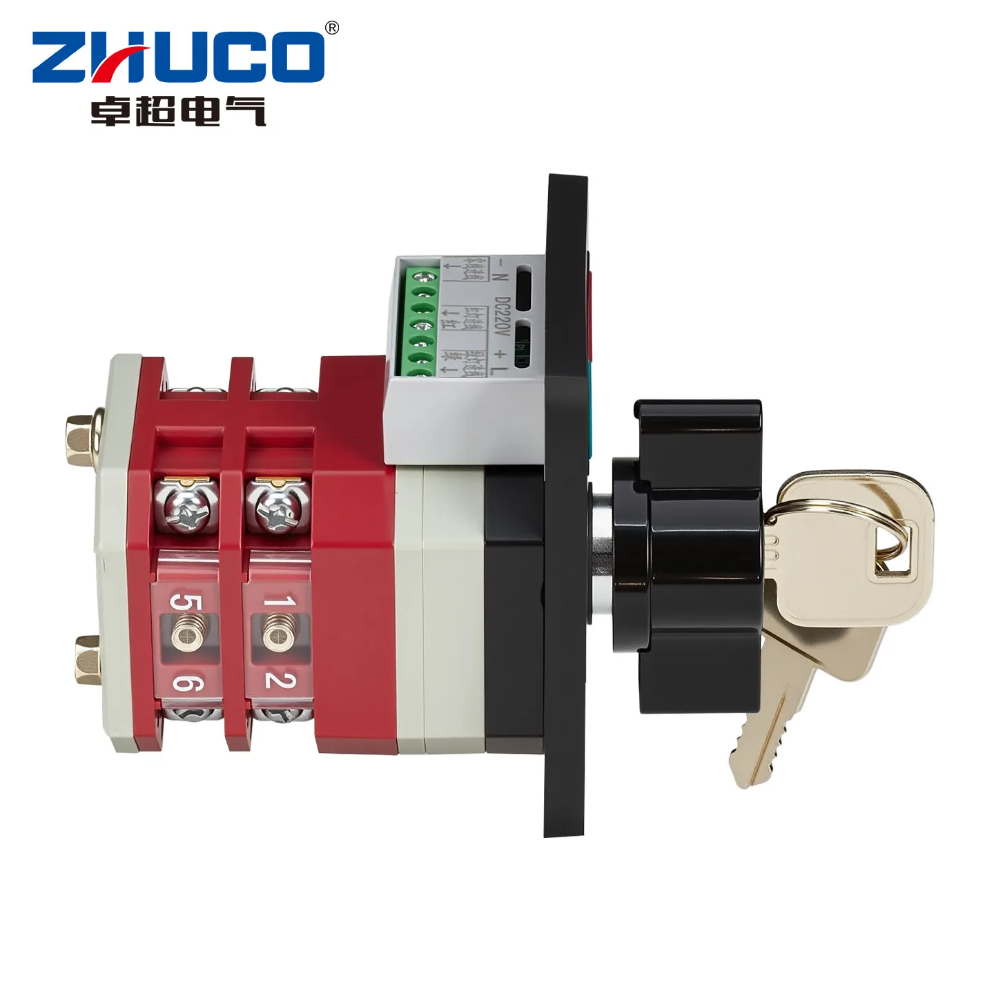 Фото Переключатель кулачковый универсальный Zhuco Lw12-16/N22.2-72S, двухскоростной, с подсветкой, 0.1 кг, с фиксацией положения №3