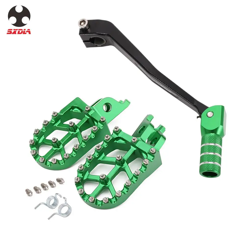 

Motorcycle ear Shift Foot Lever Foot Pegs Rest Footrests Pedal Footpegs For KAWASAKI KX250F 2006-2008 KXF 250
