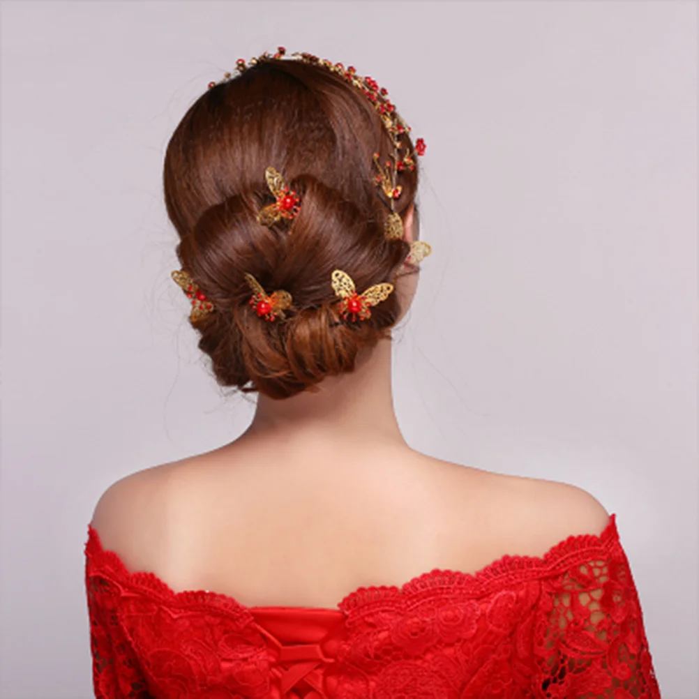 6 шт. свадебная палочка для волос заколка со стразами ювелирные изделия заколки