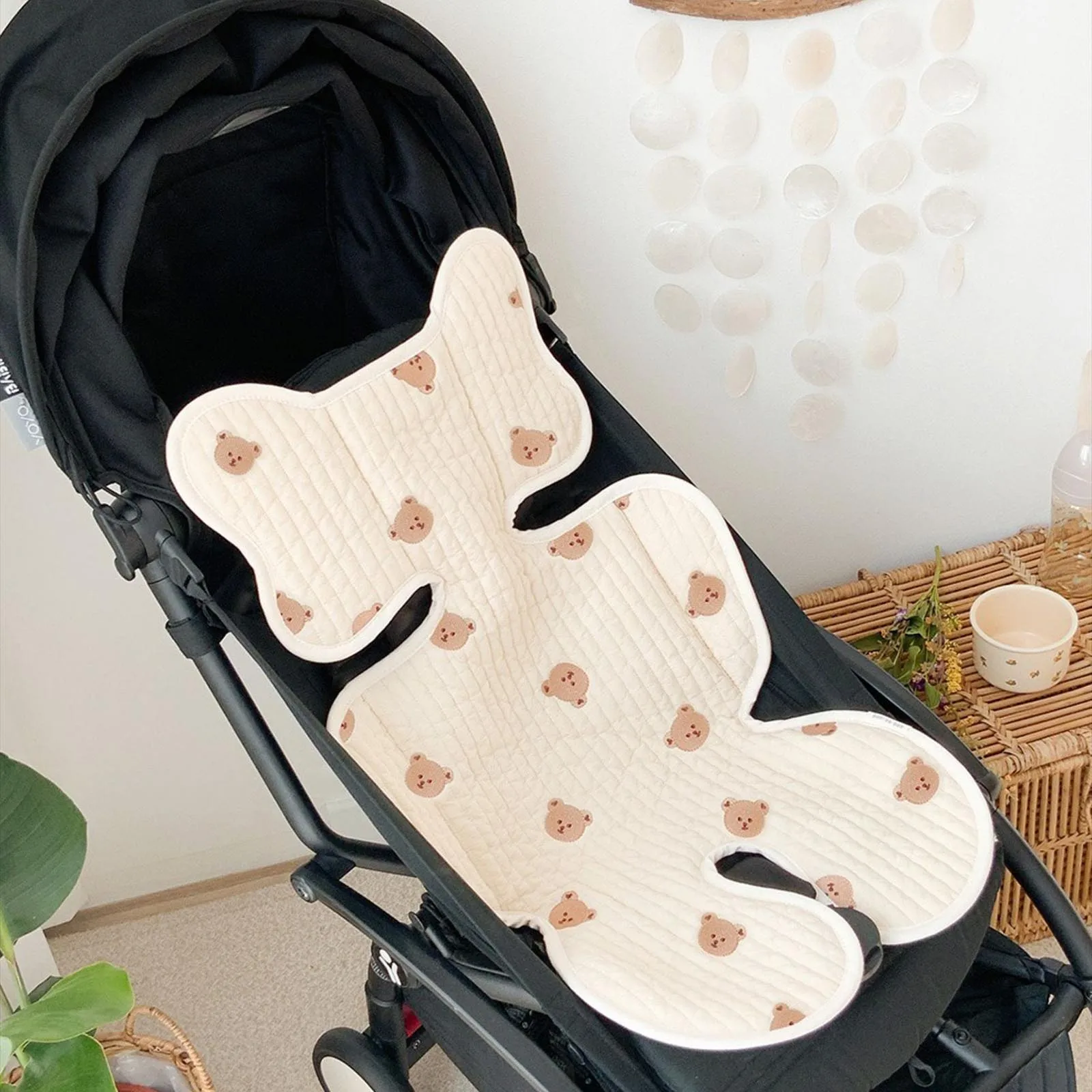 

Stroller Liner Pram Chair Highchair Soft Accessories Stroller Seat Cotton Cushion Universal Newborn Mat Baby Pad Infant Feeding
