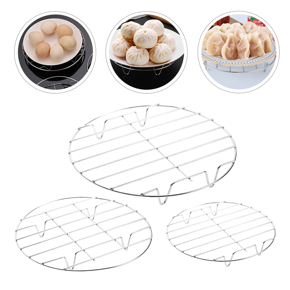 

Rack Steaming Steamer Stand Basket Racks Steam Pot Pan Support Canning Chinese Egg Bath Insert Tray Round Water Bracket Cooling