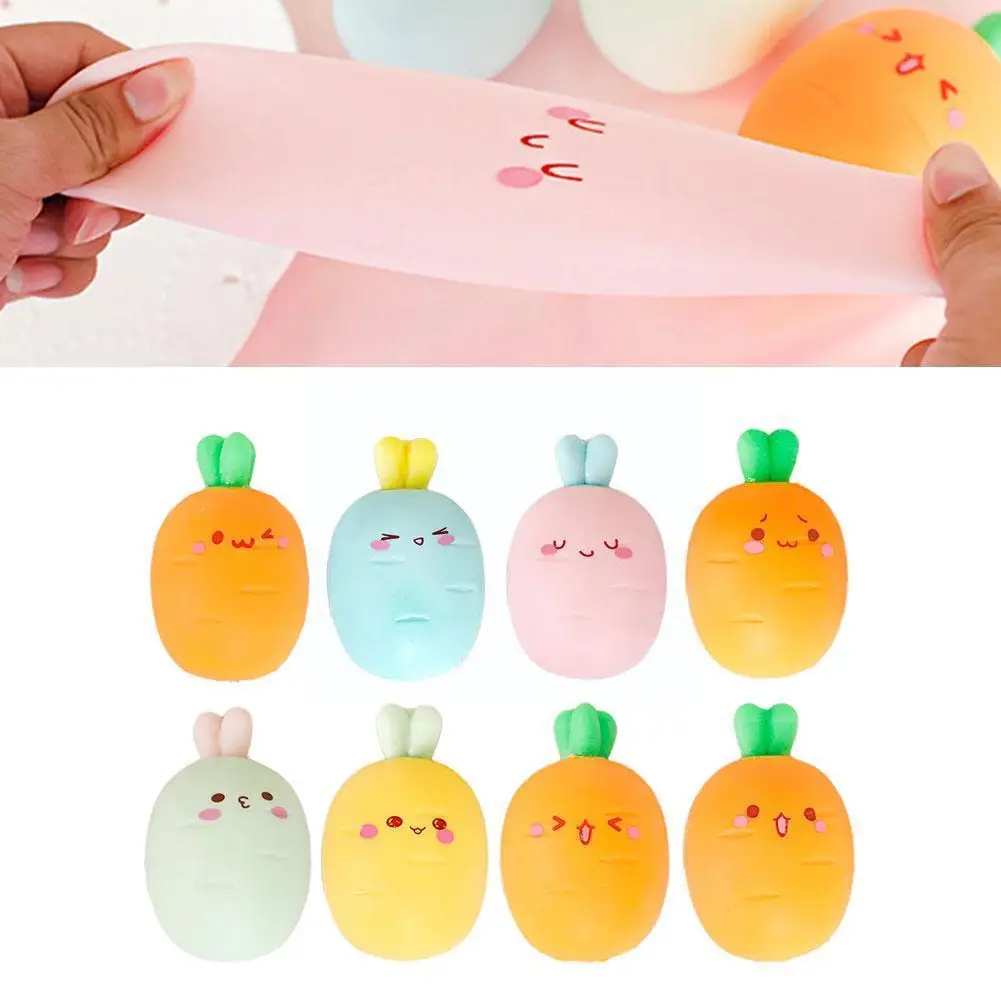 Cute Carrot Shape Decompression Toy Three-dimensional Ball Vegetable Pinch Simulation Stress Squeeze Anti G2y4 | Игрушки и хобби
