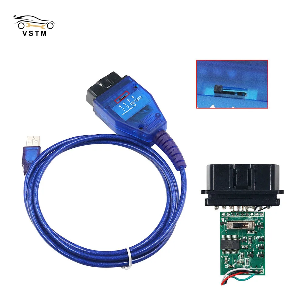 

FT232RL USB With Switched OBD2 Diagnostic Cable For VAG KKL 409 Car ECU Scan Tool OBD External Equipment