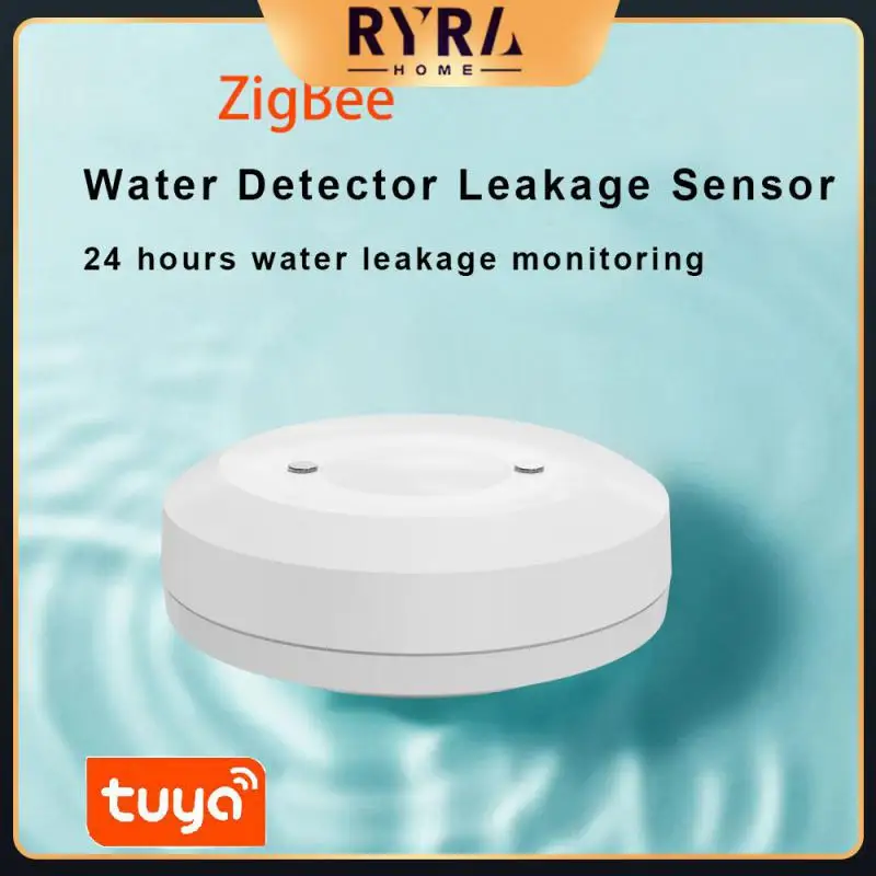 

Tuya Real-time Detection Leakage Sensor Water Linkage Alarm Water Leak Detector Scene Linkage Flood Sensor Smart Home Zigbee