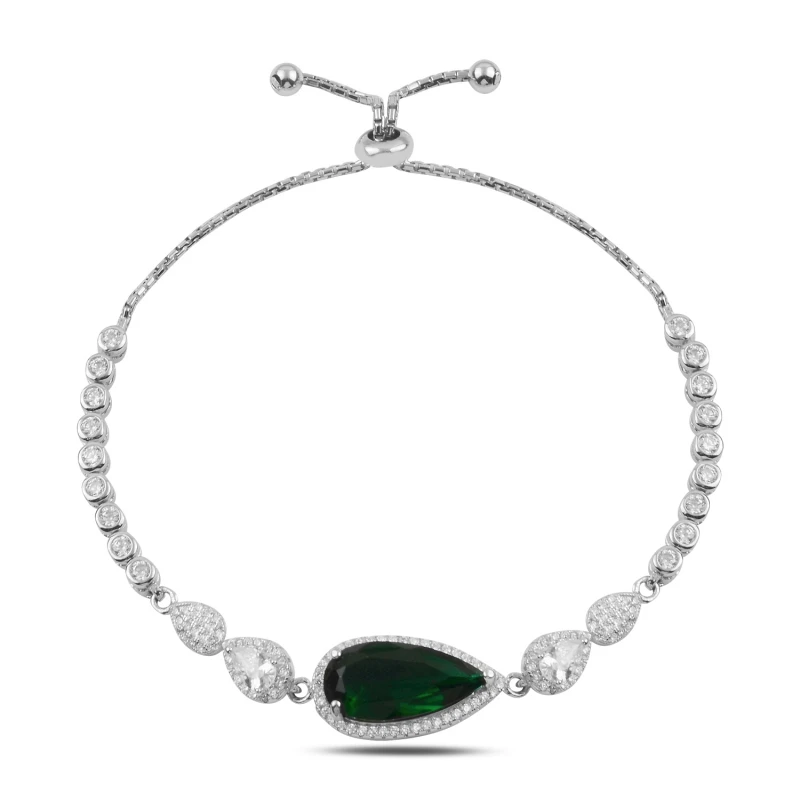 

Серебряный 925 пробы Циркон кубический цирконий Лифт браслет